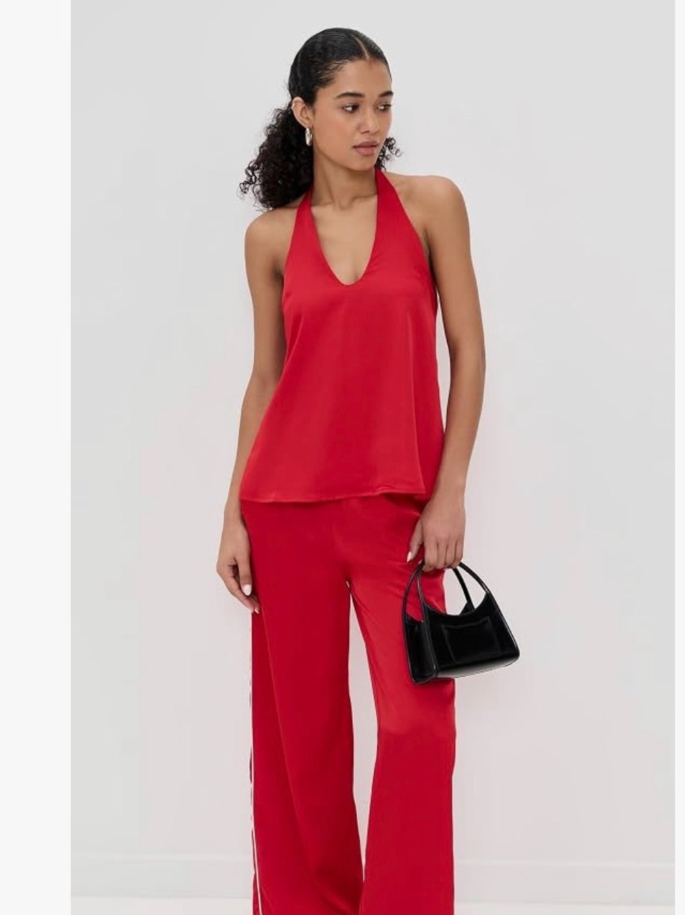 NWT Seven Wonders red silk tie top